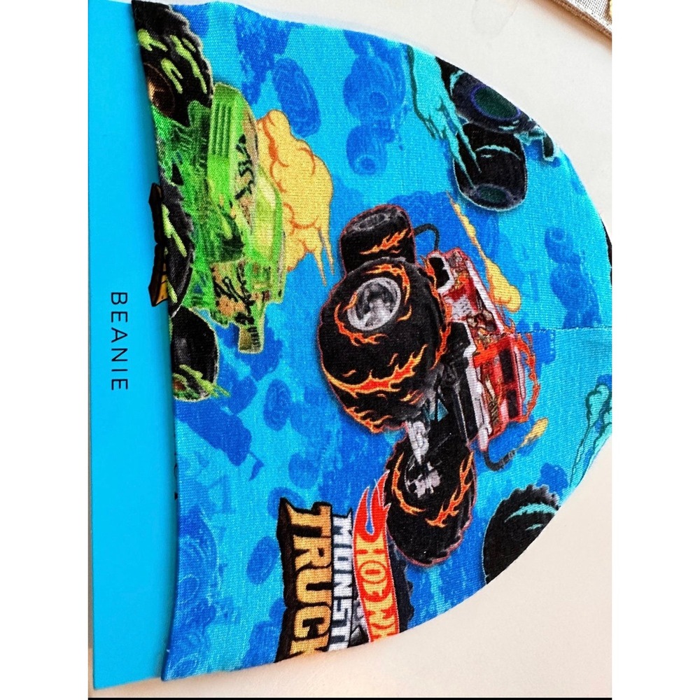 Posh peanut‎ monster trucks hotwheel beanie swaddle